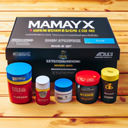Hộp thuốc tăng cường sinh lý Maxman cùng các thành phần bên trong.